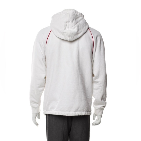 Gucci Web Accent thick White Hoodie Men’s Small - Picture 14 of 14